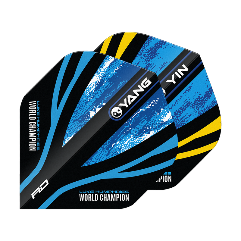 Red Dragon Luke Humphries World Champion Blue Gold Yin Yang Standard Flights