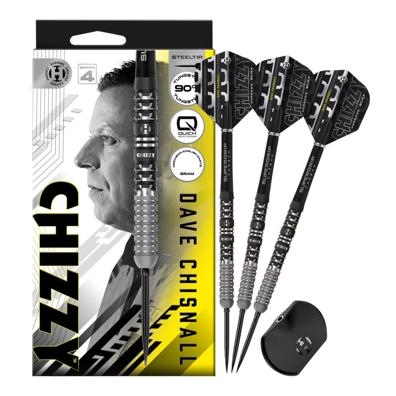 Harrows Dave Chisnall Chizzy Series 4 Quick Point 90% Tungsten Steel Darts - ONLINE ONLY