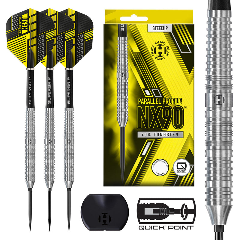 Harrows NX90 Parallel Quick Point Steeldarts