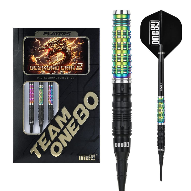 Desmond Chin Signature Dart V2 Softip - Black/Rainbow