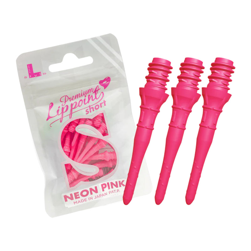 L- Style Short Premium Lippoint - Neon Pink - 30pcs/Bag