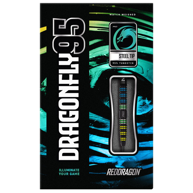 Red Dragon Dragonfly 95 Black Tapered Steeldarts - NUR ONLINE