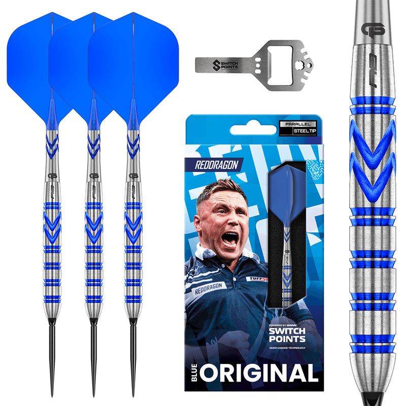 Red Dragon Gerwyn Price Blue Original Switch Point Steel Darts - ONLINE ONLY