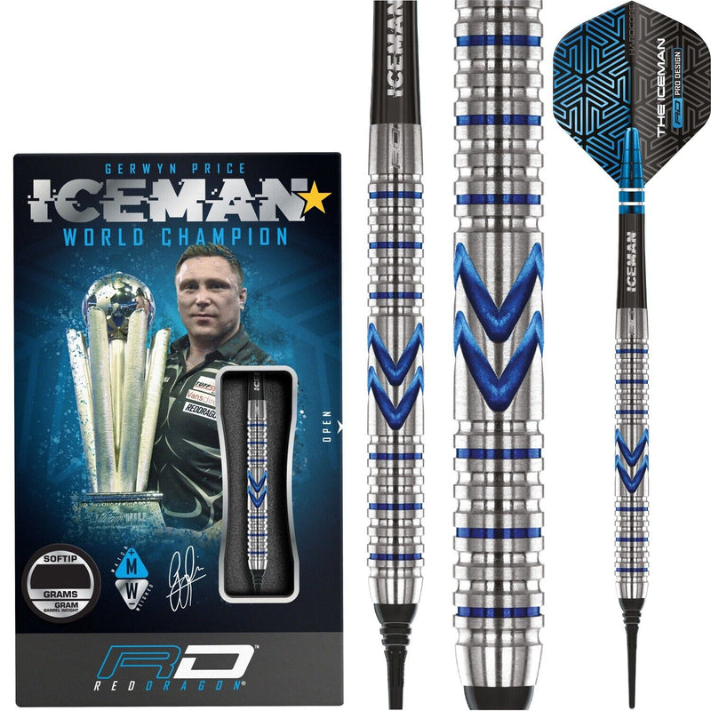 Red Dragon Gerwyn Price Iceman Midnight Edition Soft Tip