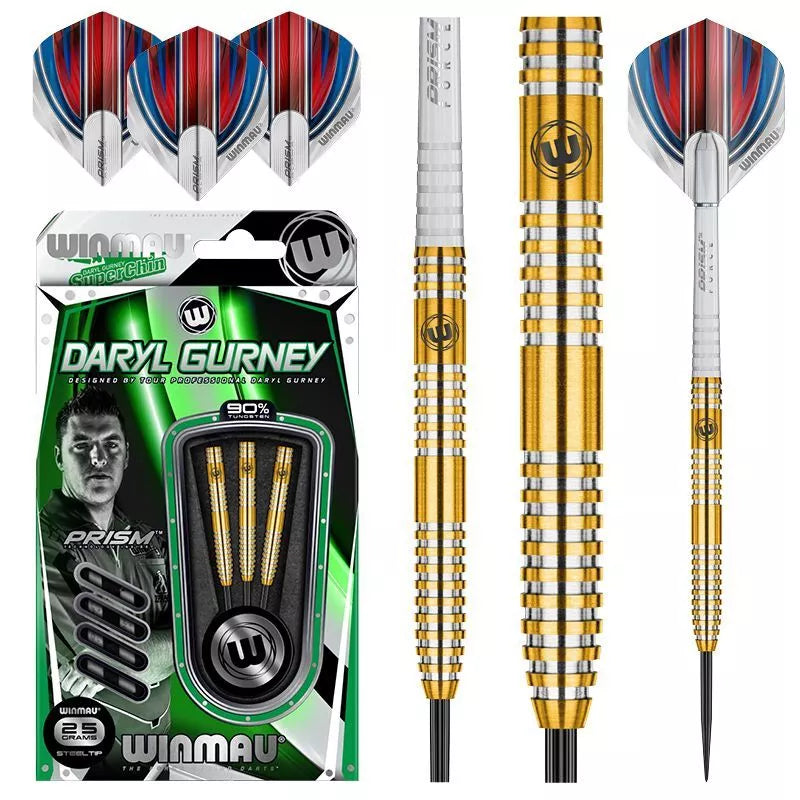 Winmau Daryl Gurney Superchin 90% Tungsten Gold Steel Tip