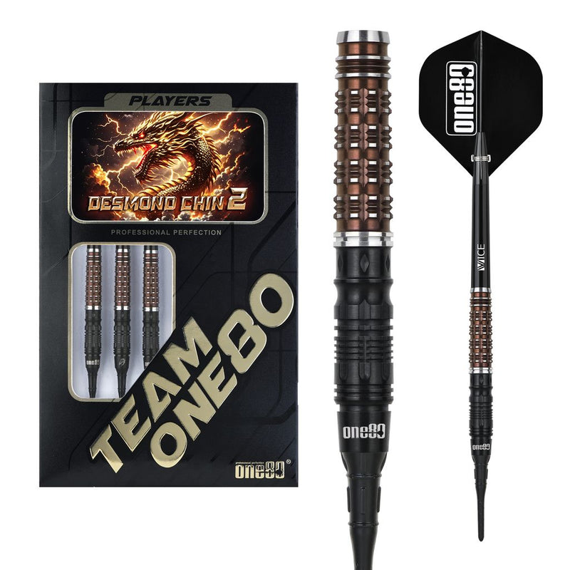 Desmond Chin Signature Dart V2 Softip - Black/Coffee
