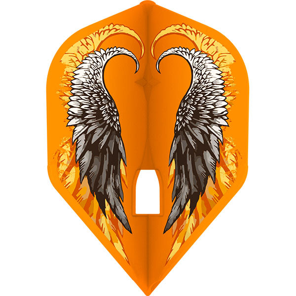 L-Style Flight L Teardrop - Freccette Professionali Rosse Con Anello Champagne