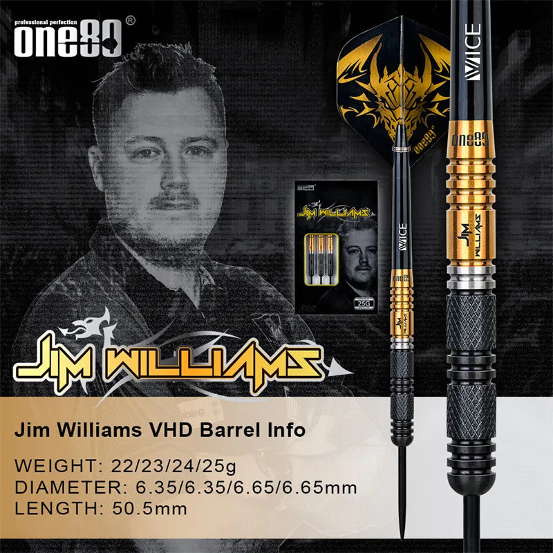 One80 Jim Williams Signature Dart VHD Steel Tip