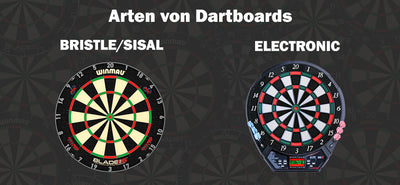 Arten von Dartboards: Elektronisches Board vs. Klassisches Board