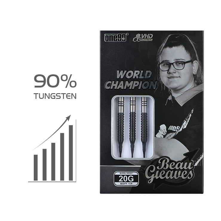 One80 Beau Greaves`s Dart VHD Black Edition Soft Tip