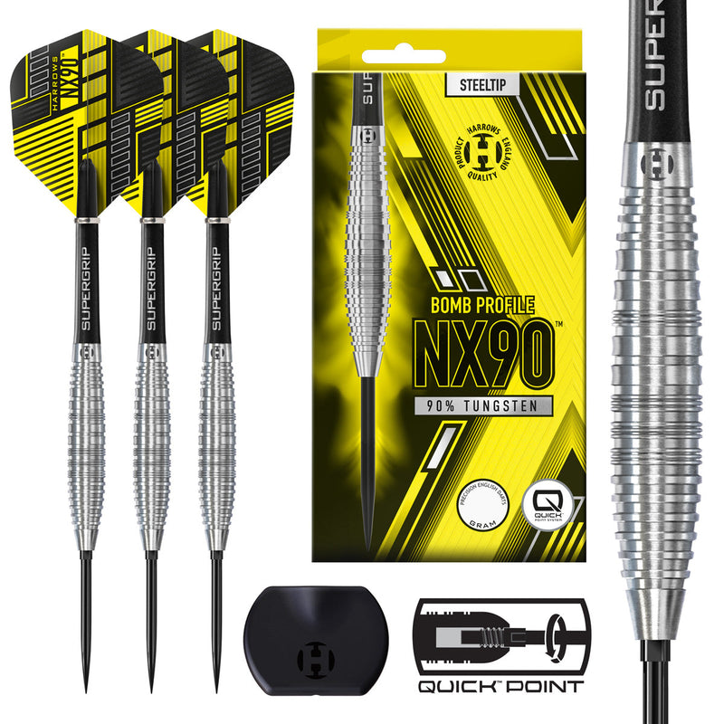 Harrows NX90 Bomb Quick Point Steeldarts - NUR ONLINE