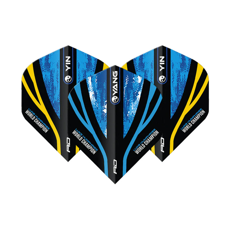 Red Dragon Luke Humphries World Champion Blue Gold Yin Yang Standard Flights