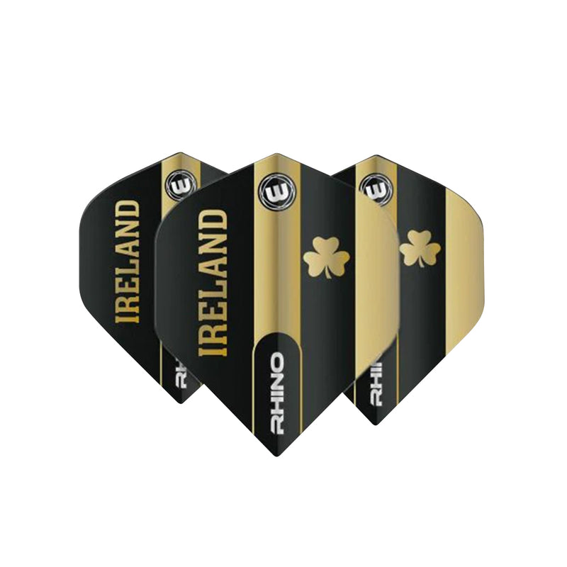 Winmau Rhino Black & Gold Flights - Flags