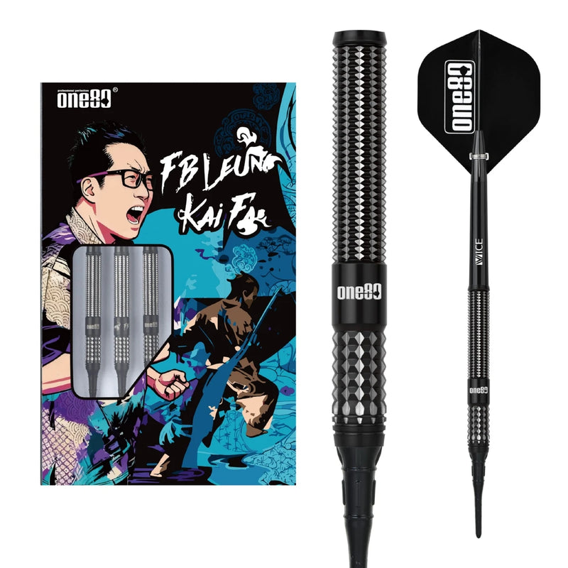 One80 FB Kai Fan Leung V3 Signature Softip Dart-90% Tungsten