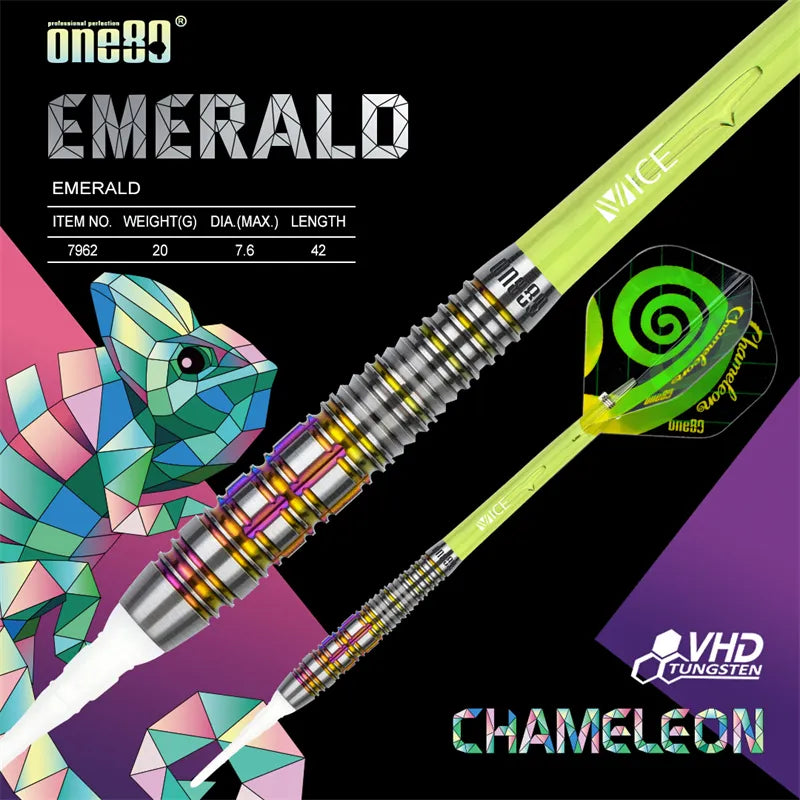 One80 Chameleon-Emerald Soft Tip