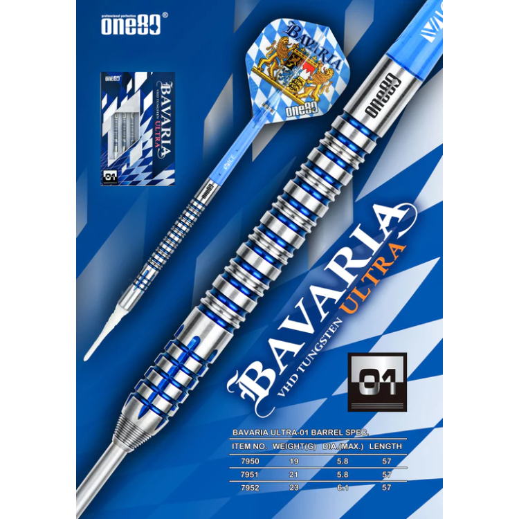 One80 Bavaria Ultra 01 Steel Tip – Münchner Dartcenter One80 Bavaria Ultra 01 Steel Tip – Münchner Dartcenter