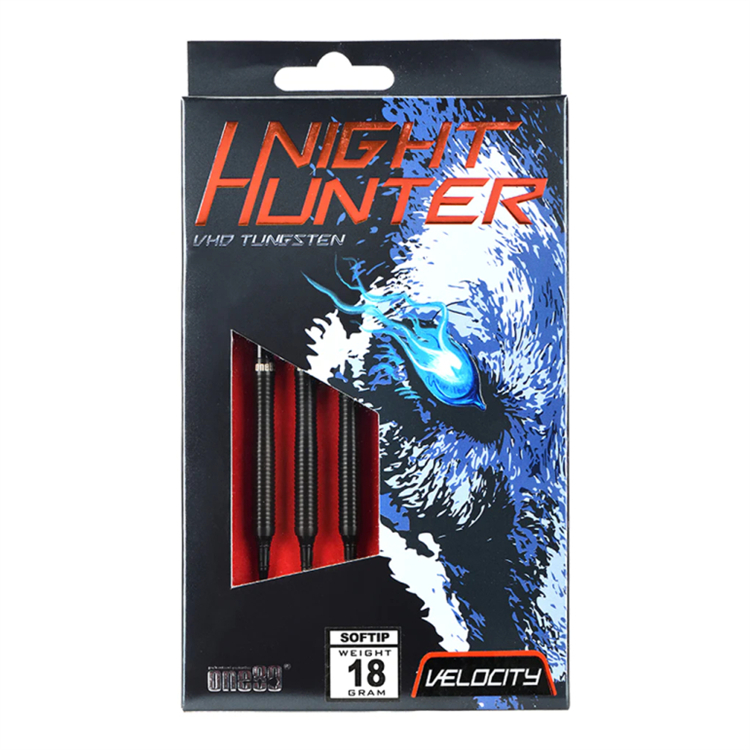 ONE80 Night Hunter Silence 90% Softdarts 18 grammi ONE80 Night Hunter Silence 90% Softdarts 18 grammi